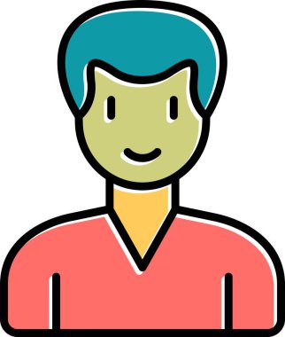 Adamım. Web simgesi basit illüstrasyon 