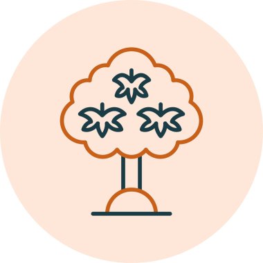 Akçaağaç simgesi vektör illüstrasyonu