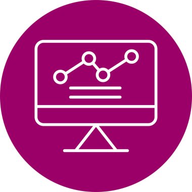 düz biçimli analiz iş veri simgesi