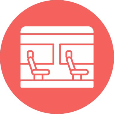 Otur. Web simgesi basit illüstrasyon