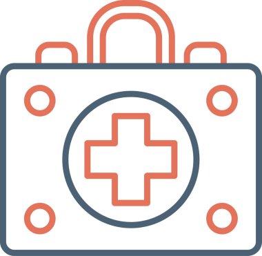 İlk yardım kiti vektör illüstrasyonu