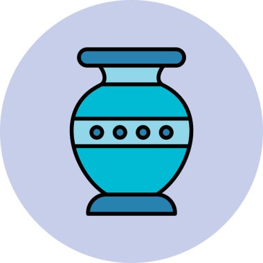 Vazo. Web simgesi basit illüstrasyon