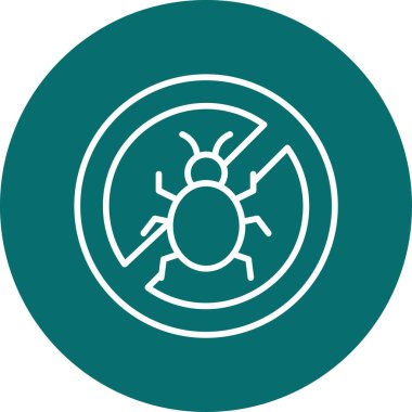 Virüs Vektörü Şekil Simgesi Tasarımı