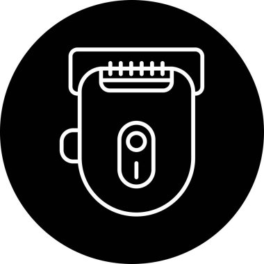 Elektrikli Shaver simgesi, vektör illüstrasyonu