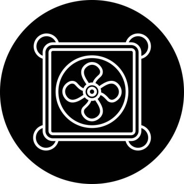 fan simgesi, vektör illüstrasyonu basit tasarım