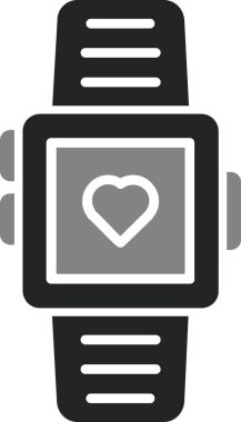 akıllı saat simgesi, vektör illüstrasyonu basit tasarım