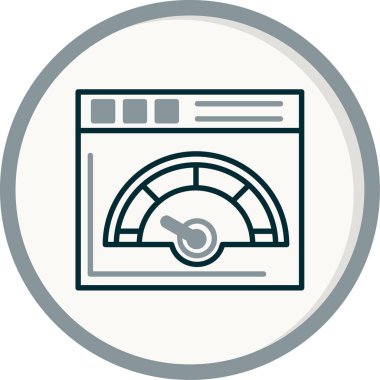 hız dometresi vektör illüstrasyonuName