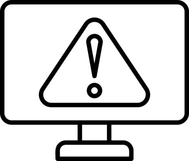 Hata modern simgesinin vektör illüstrasyonu