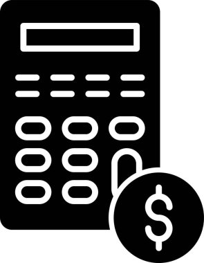 Calculator icon, vector illustration simple design