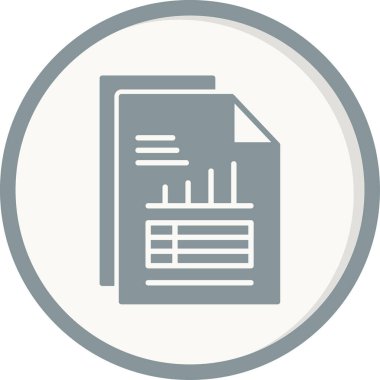 veri raporu simge vektör