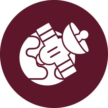 Uydu anten simge vektör çizim 