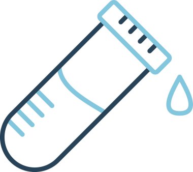 test tübü ikon vektör çizimi