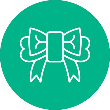 Kurdele yayı. Web simgesi basit illüstrasyon