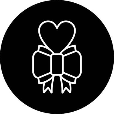 Kurdele yayı. Web simgesi basit tasarım