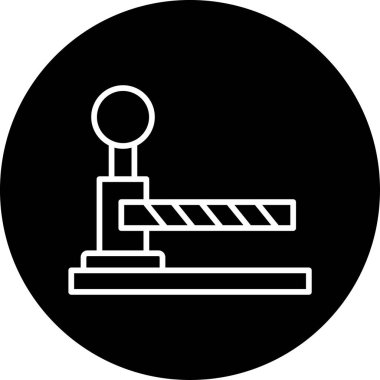 Bariyer ağ simgesi vektör illüstrasyonu