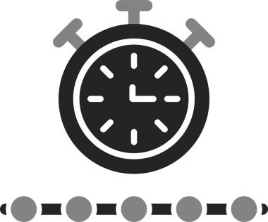 Sınırlı zaman dilimi. Web simgesi basit tasarım