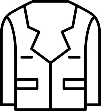 giysi simgesi basit illüstrasyon