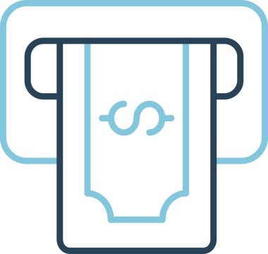 Dolar. Web simgesi basit illüstrasyon