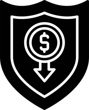 kalkan ağ simgesi vektör illüstrasyonu