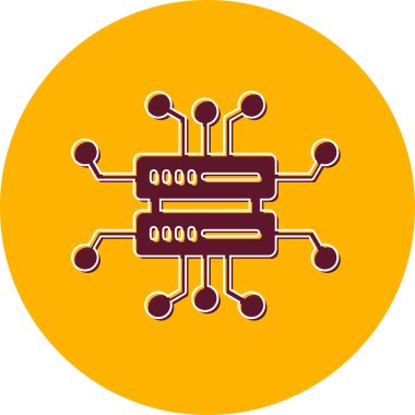 Veri Biliminin basit vektör illüstrasyonu