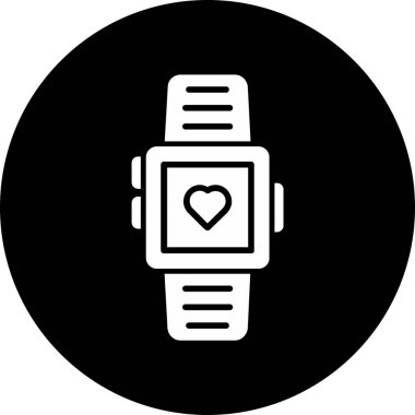 akıllı saat simgesi, vektör illüstrasyonu basit tasarım