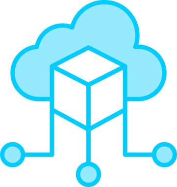 bulut veri depolama simgesi illüstrasyonu 