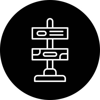 Açık hava reklam afişi Mupi 'nin ana hatlarıyla çizilmiş. 