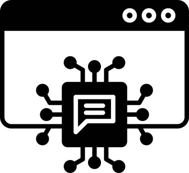 Kodlama. Web simgesi basit illüstrasyon