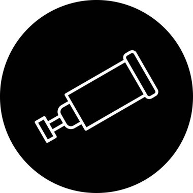 teleskop simgesi vektör illüstrasyonu