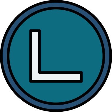 Sağ Açı. Web simgesi basit illüstrasyon