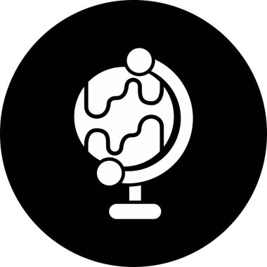 Yeryüzü ikon vektör illüstrasyonu