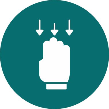 El simgesini kaydır. vektör illüstrasyonu