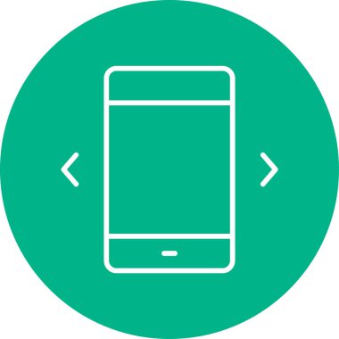 Cep telefonu. Web simgesi basit illüstrasyon 