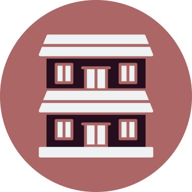 Oturum simgesinin basit doğrusal çizimi