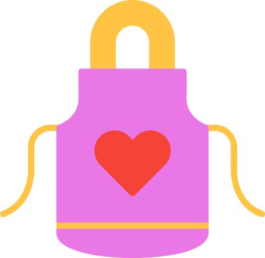 Önlük simgesinin temel doğrusal çizimi