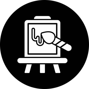 Web simgesi boyanıyor, vektör illüstrasyonu