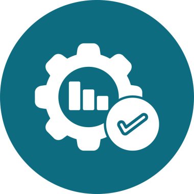 Optimizasyon simgesi, vektör illüstrasyonu basit tasarım