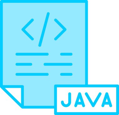 Java programlama kodu vektör illüstrasyonu 