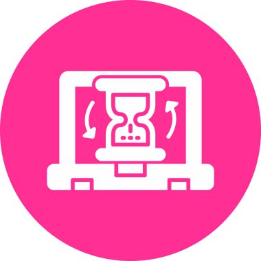 dizüstü bilgisayar simgesi, vektör illüstrasyonu basit tasarım