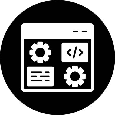 Gelişme. Web simgesi basit illüstrasyon