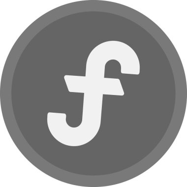 Fonksiyon web simgesi, basit vektör illüstrasyonu