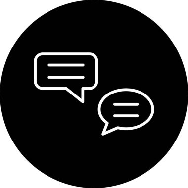 Konuşma baloncukları, iletiler, vektör illüstrasyonu