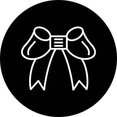 Kurdele yayı. Web simgesi basit illüstrasyon