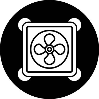 fan simgesi, vektör illüstrasyonu basit tasarım