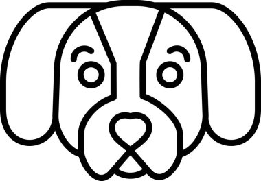 Dachshund köpek simgesi, vektör illüstrasyon tasarımı