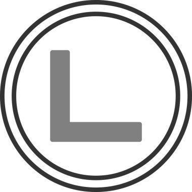 Sağ Açı. Web simgesi basit illüstrasyon