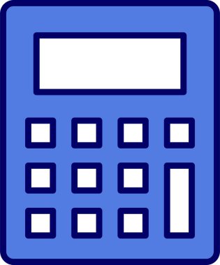 Calculator icon, vector illustration simple design