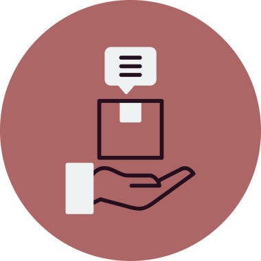 Basit ürün simgesi izole edilmiş arkaplan