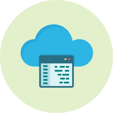 Programlama Dilinin basit vektör illüstrasyonuName