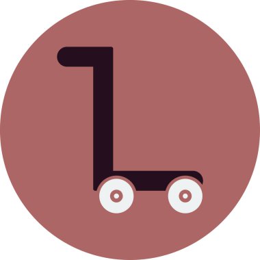 Trolley Web basit illüstrasyon simgesi